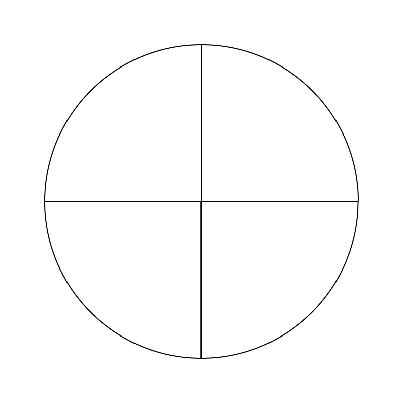 Quarter Circle - English Paper Pieces