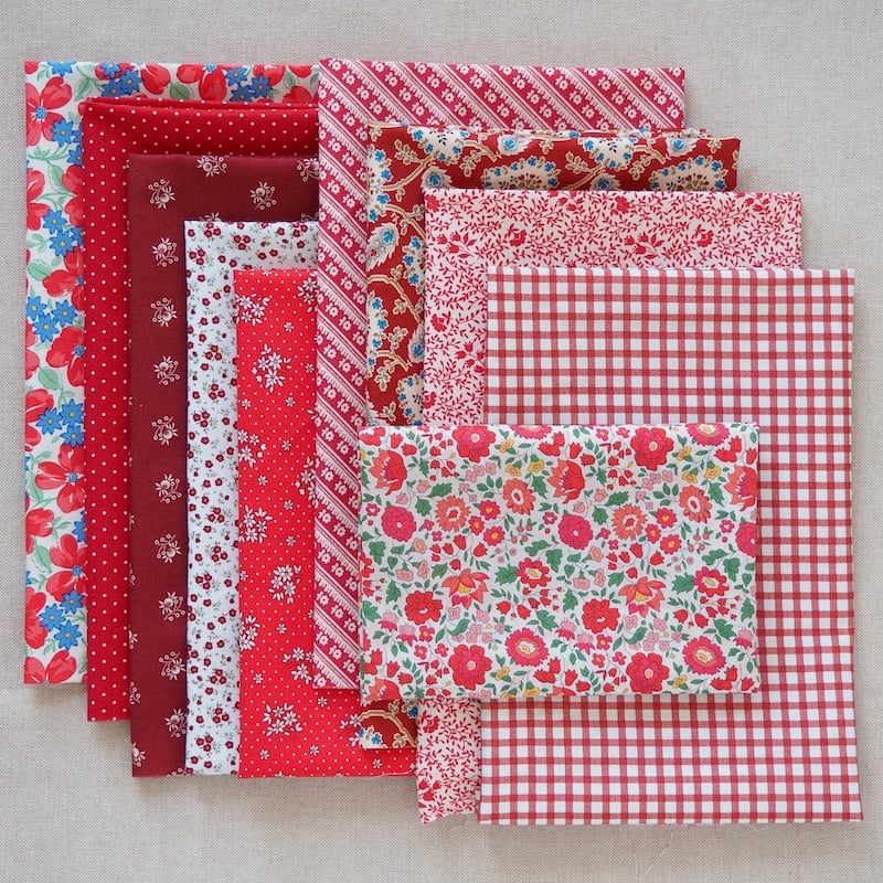 Red Fabric Bundle