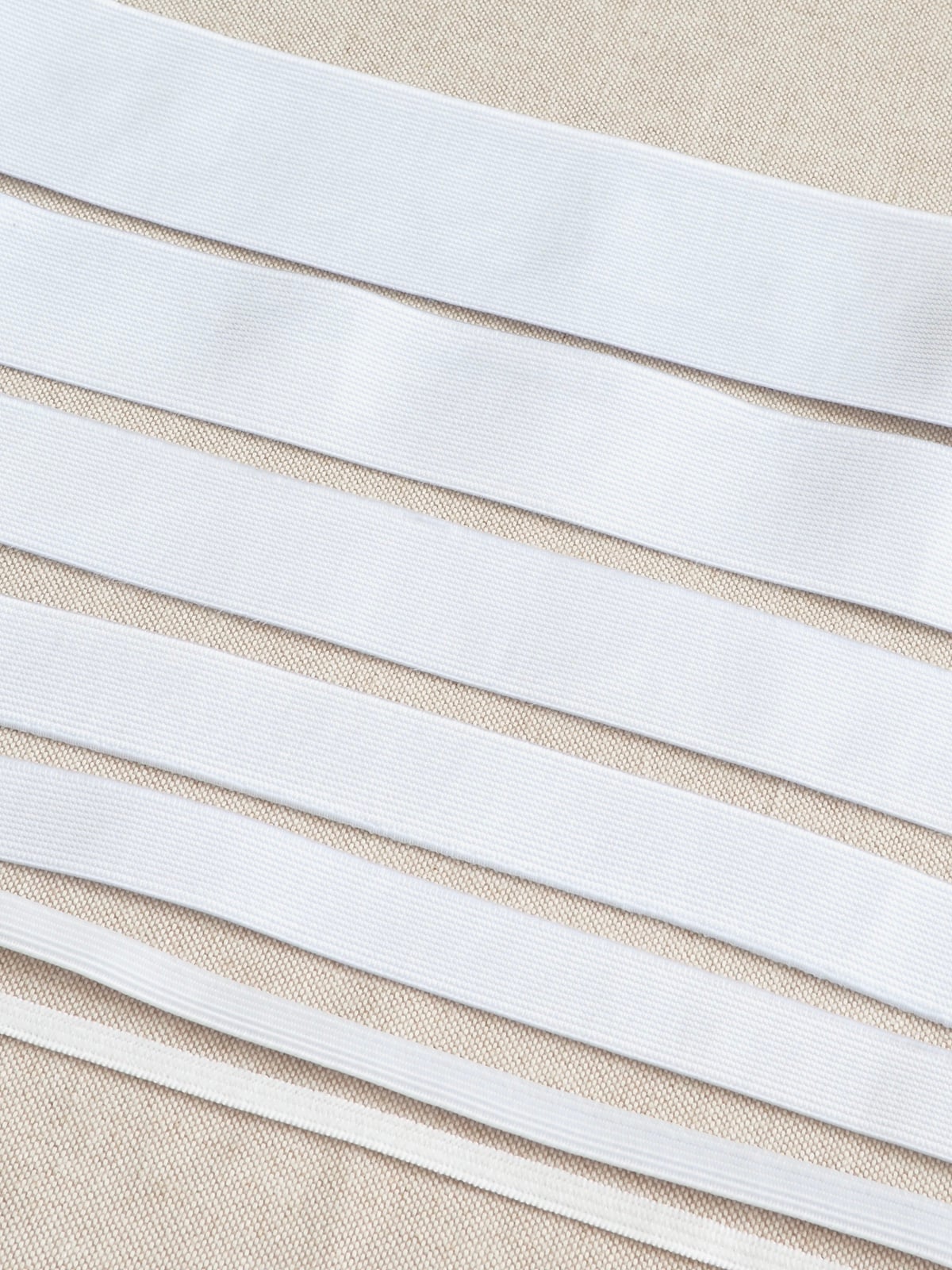 white sewing elastic