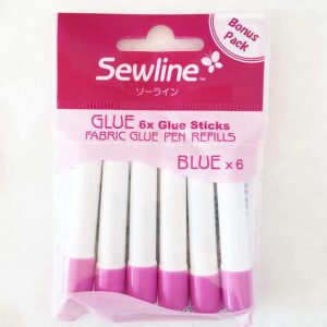 Sewline Glue Pen Refills, Blue (6 Pack) - Image 1