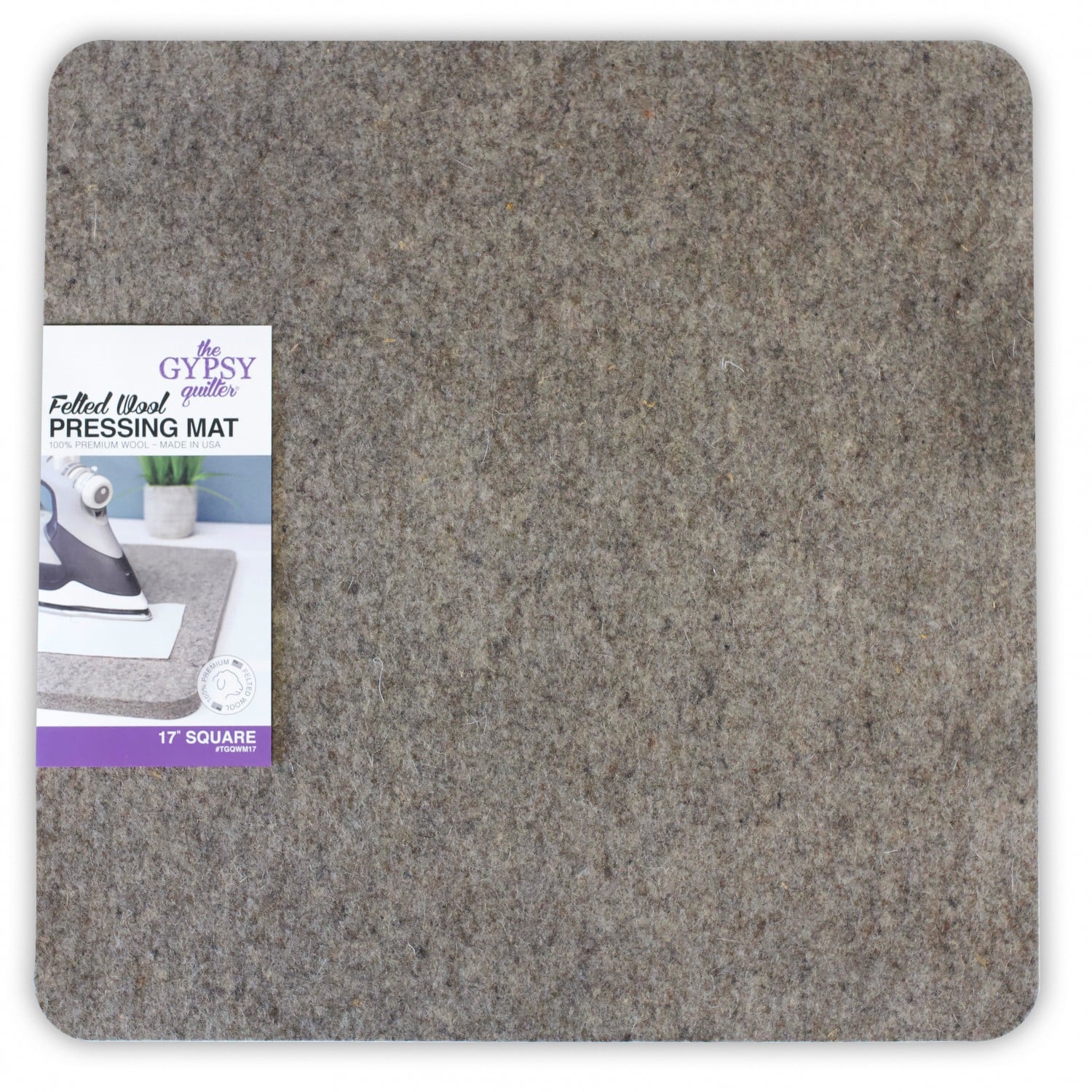 Felted Wool Pressing Mat 17" x 17" - Image 1