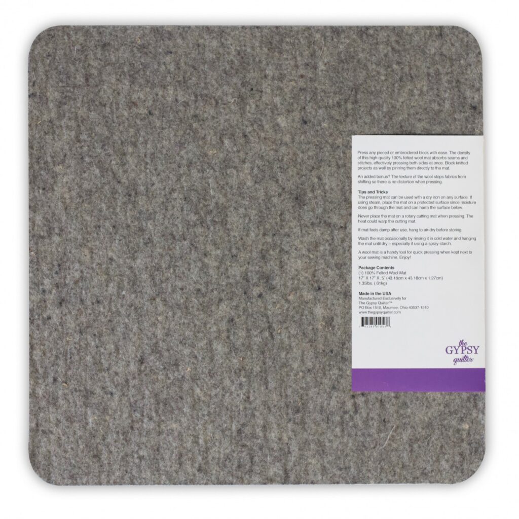 Felted Wool Pressing Mat 17" x 17"