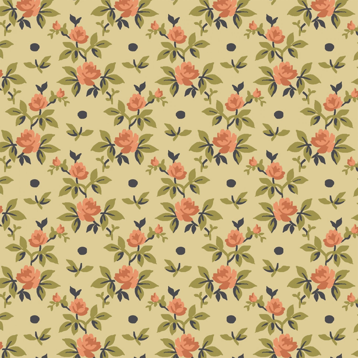 Tara Coral Rosebuds | 51236-6 - Image 1