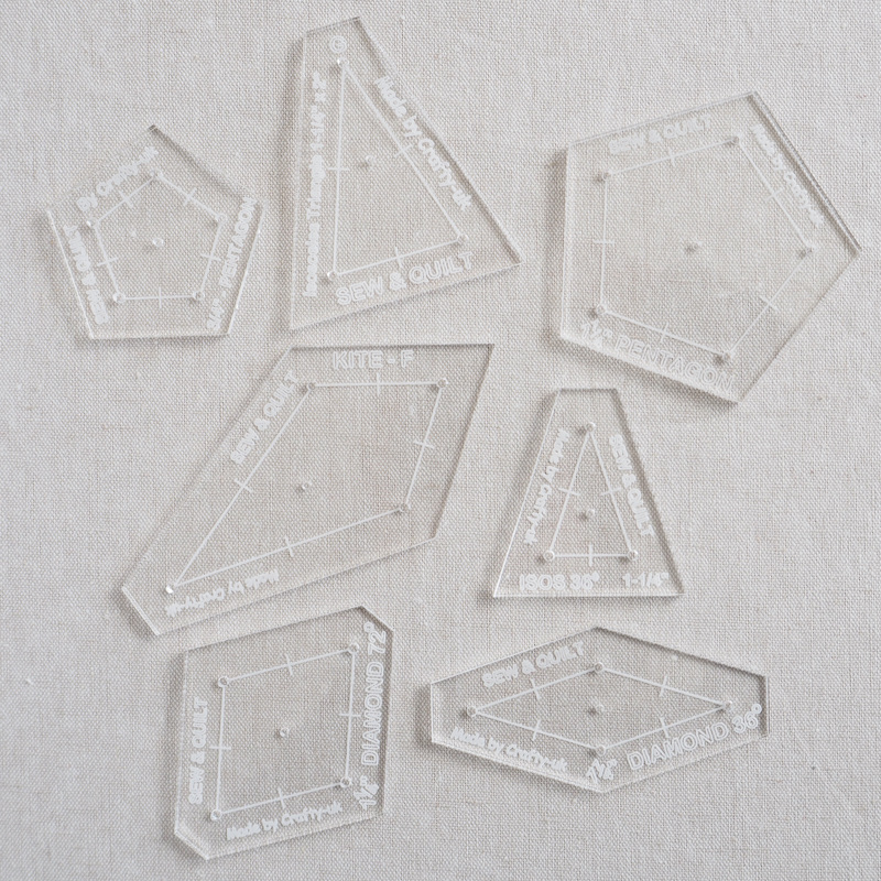La Tarantella Quilt (imperial) - Acrylic Template Set