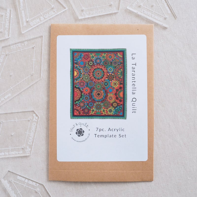 La Tarantella Quilt (imperial) - Acrylic Template Set