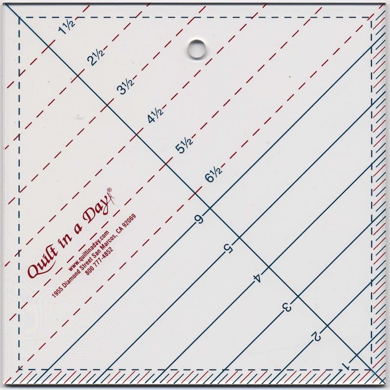 Triangle Square Up Ruler 6-1/2"