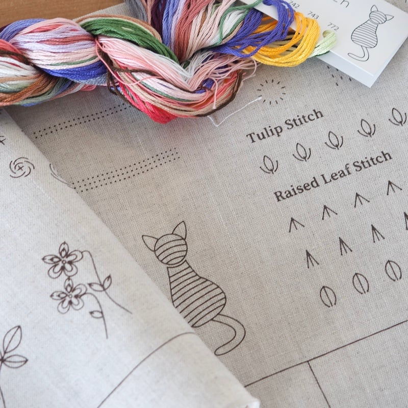 Tulip Embroidery Sampler Book, 3D Stitches