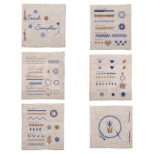 Tulip Embroidery Sampler Book, Blue - Image 3