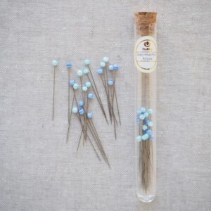 Tulip Hiroshima Glass Head Pins, Aosora - Image 2