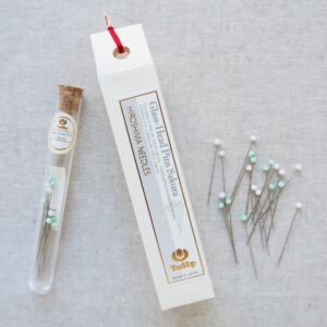 Tulip Hiroshima Glass Head Pins, Sakura - Image 1