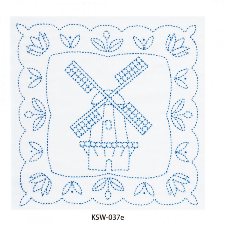 Tulip Sashiko Kit, The Netherlands - Windmill