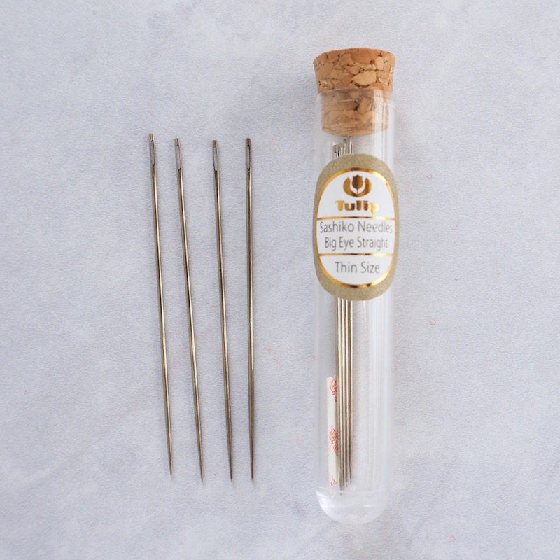 Tulip Hiroshima Sashiko Needles Big Eye Straight (Thin)