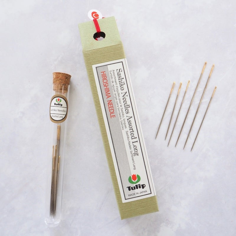 Tulip Hiroshima Sashiko Needles (Long) Assorted