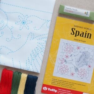 Tulip Sashiko Kit, Spain - Imperial Eagle - Image 2
