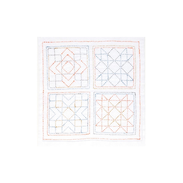 Tulip Sashiko Sewing Kit, America - Sampler Square
