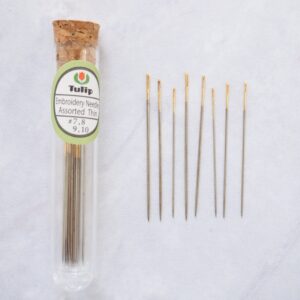 Tulip Hiroshima Embroidery Needles Assorted Thin Size - Image 2