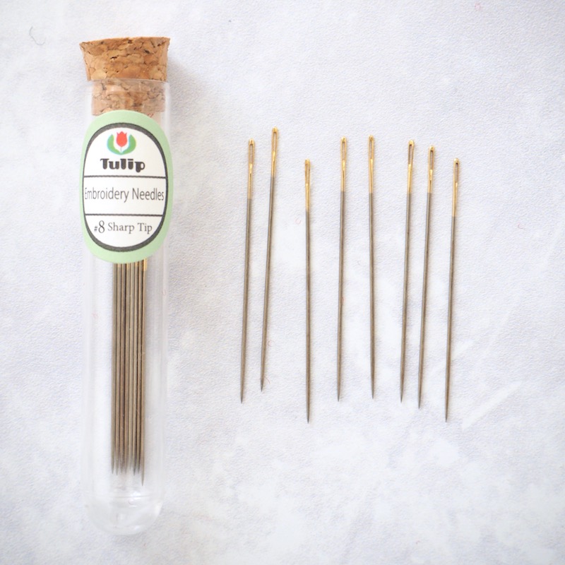 Tulip Hiroshima Embroidery Needles #8