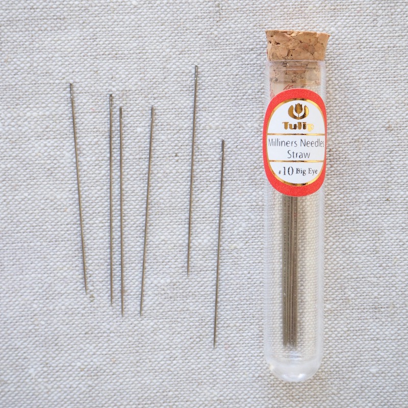 Tulip Hiroshima Milliners Needles BIG EYE (Straw) #10