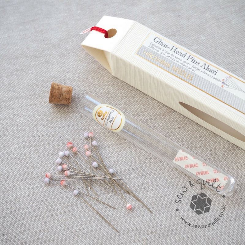 Tulip Hiroshima Glass Head Pins, Akari