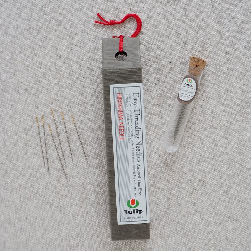 Tulip Hiroshima Easy Threading Needles Assorted Thin Sizes