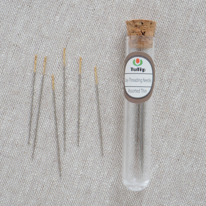 Tulip Hiroshima Easy Threading Needles Assorted Thin Sizes