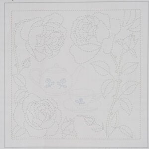 Tulip Sashiko Kit, England - Tea Time Surrounded By Roses - Image 3