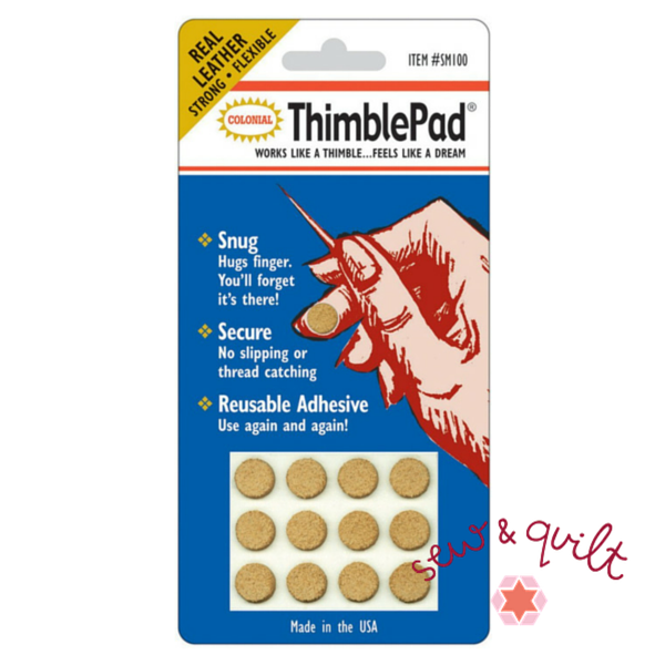 Colonial ThimblePad Leather Finger Pads 12pcs