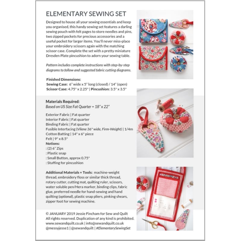 Elementary Sewing Set Kit