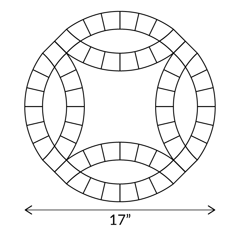 Double Wedding Ring - English Paper Pieces