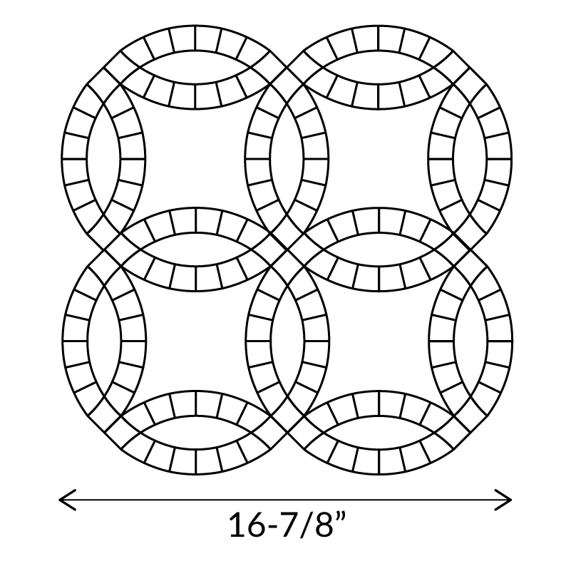 Double Wedding Ring - English Paper Pieces