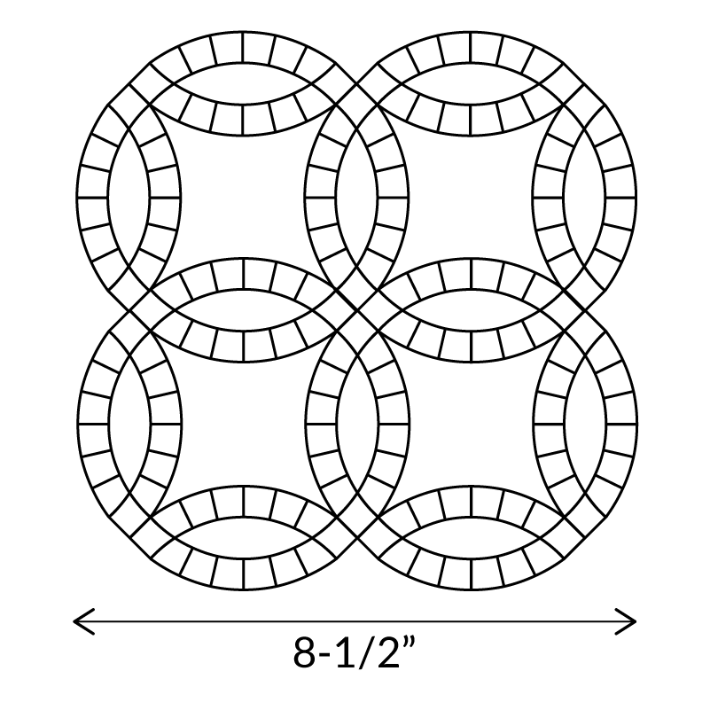 Double Wedding Ring - English Paper Pieces