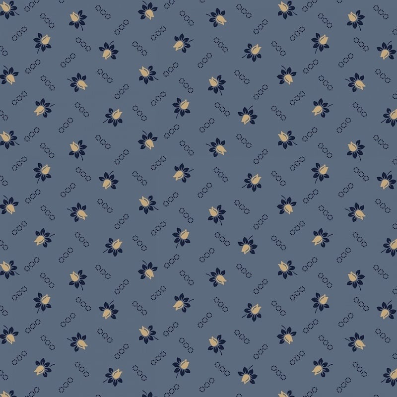 Woof and Warp Blue Tulips | R311132D-BLUE
