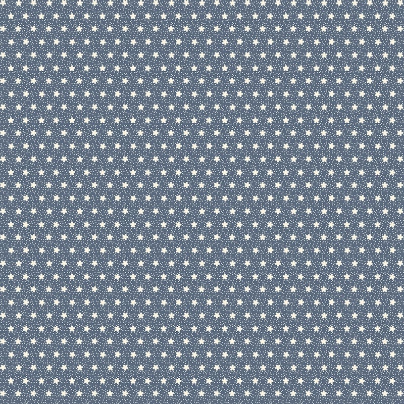 Woof and Warp Blue Mini Flowers | R311136D-BLUE