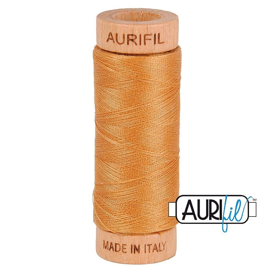 Aurifil 80wt Cotton Thread, Golden Toast #2930