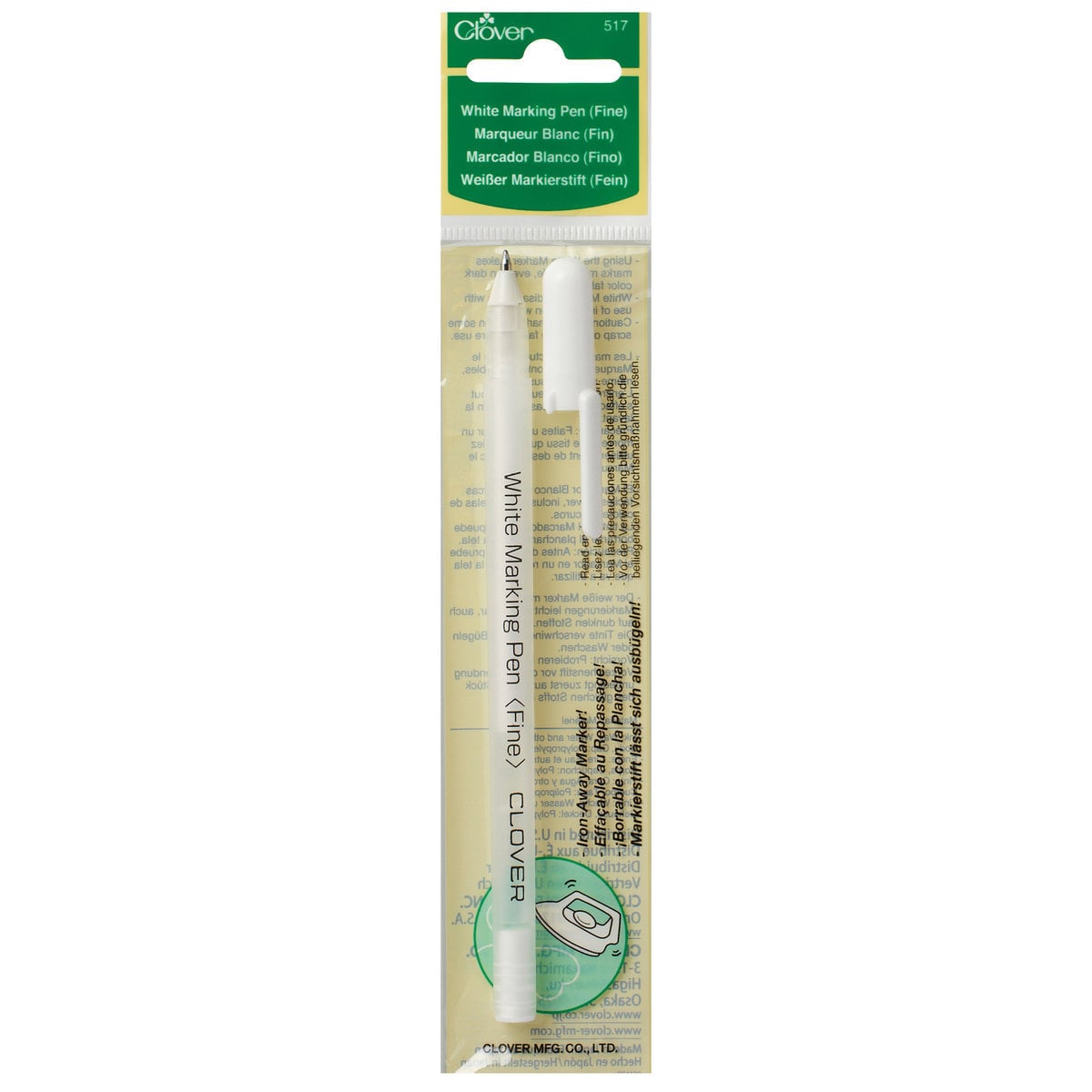 Clover White Marking Pen, Fine | 517 - Image 1