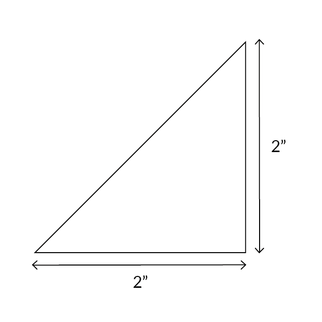 Half Square Triangle - English Paper Pieces