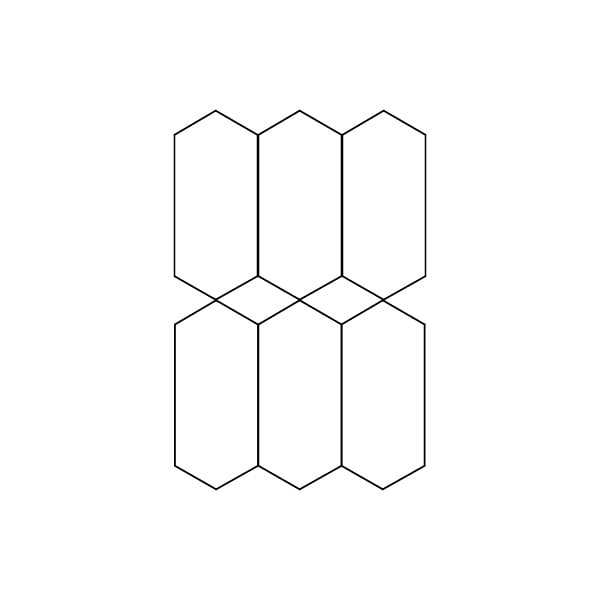 Elongated Hexagon - English Paper Pieces