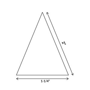 Isosceles Triangle - English Paper Pieces - Image 2