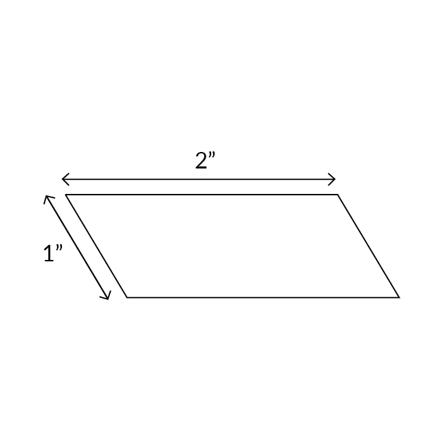 Parallelogram - English Paper Pieces