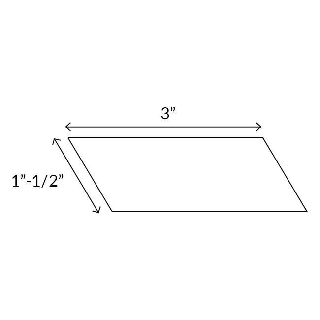 Parallelogram - English Paper Pieces