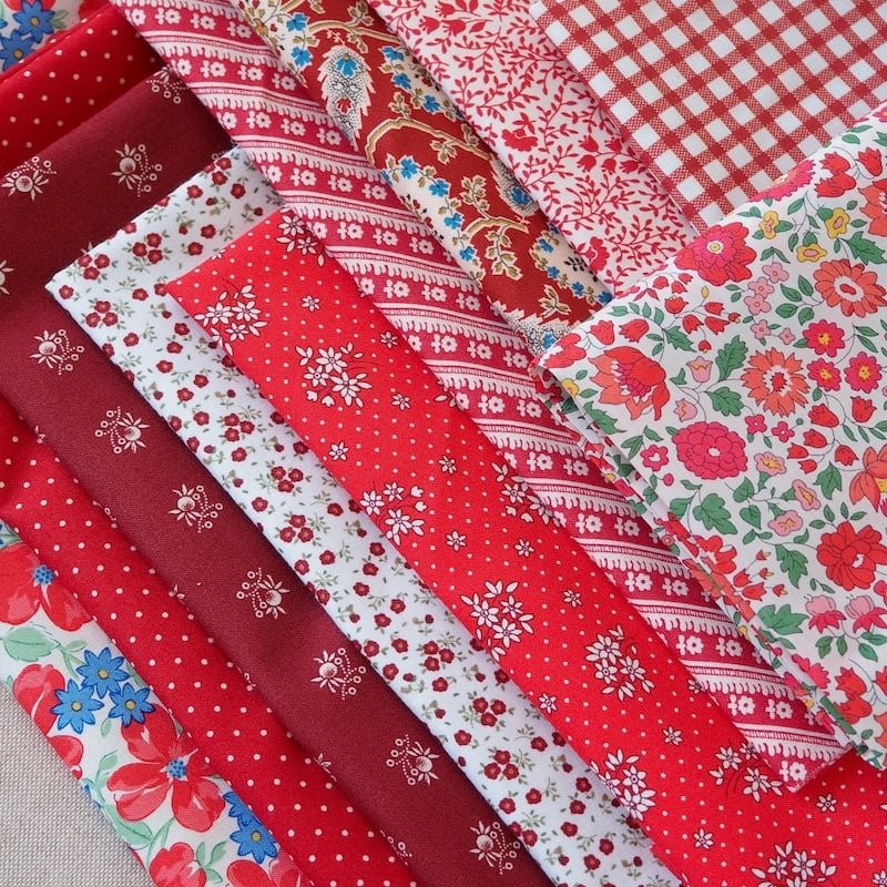 Red Fabric Bundle
