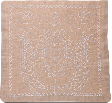 Tulip Sashiko Sewing Kit, Hungary - Tulips & Birds