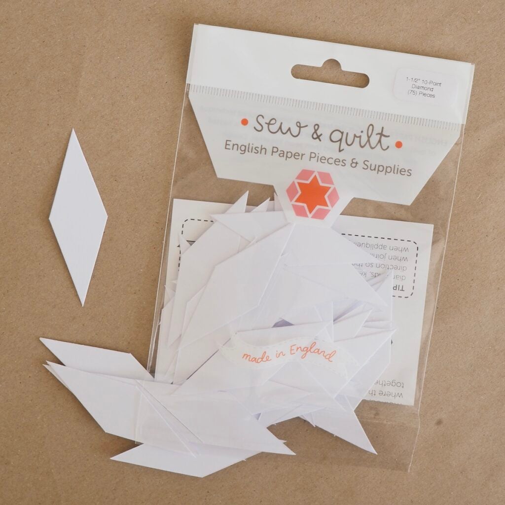 10-Point Diamond - English Paper Pieces