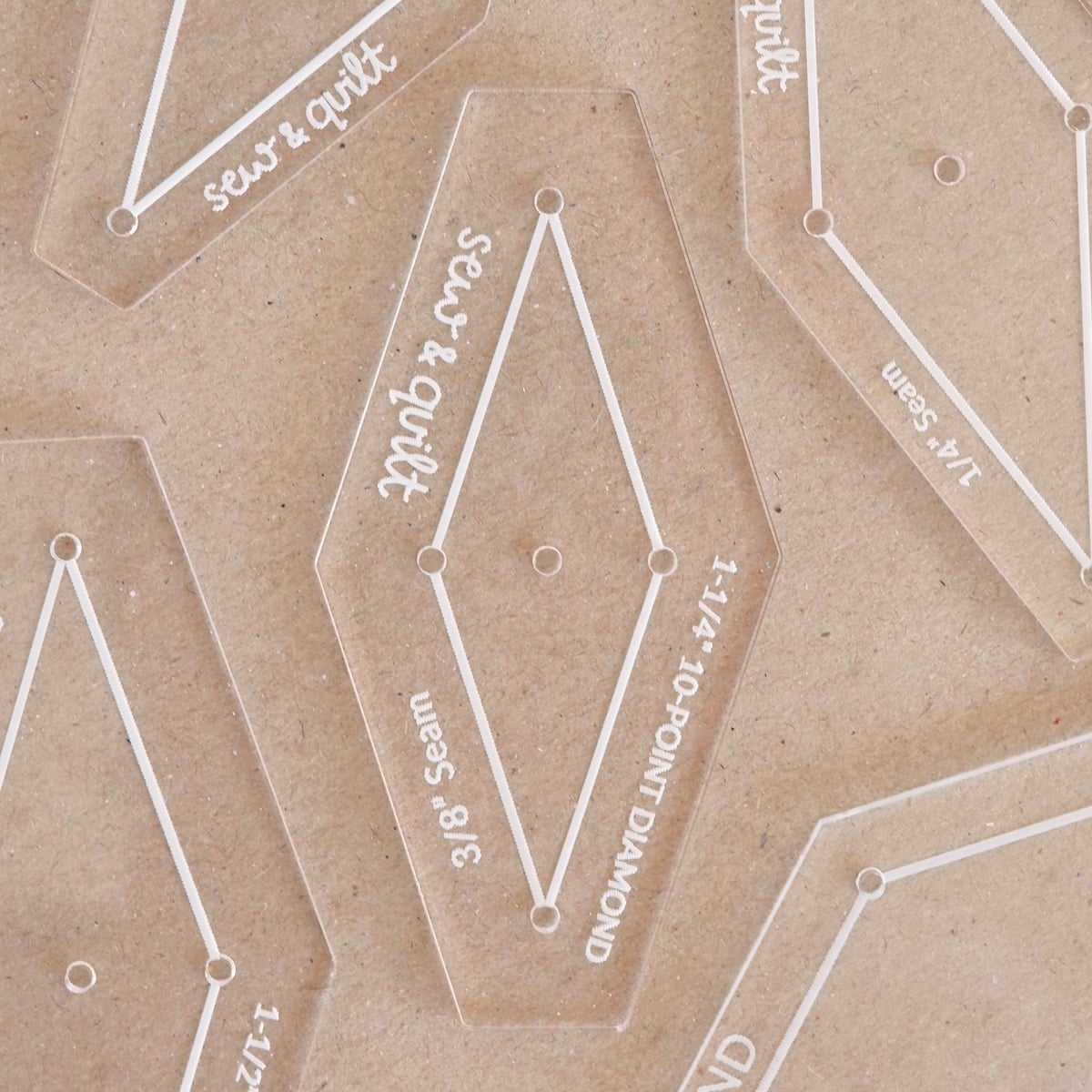 10-Point Diamond - Acrylic Template - Image 1