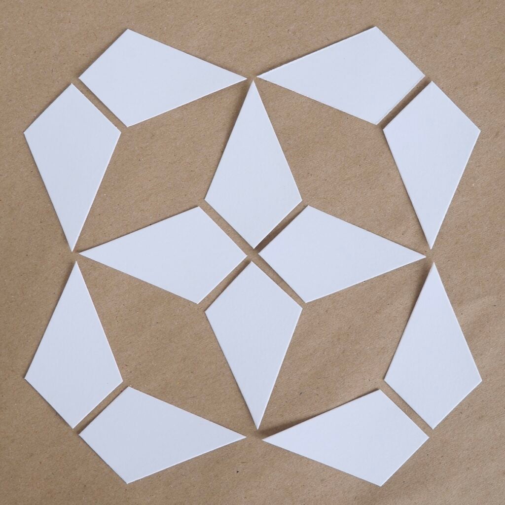 4-Point Diamond - English Paper Pieces