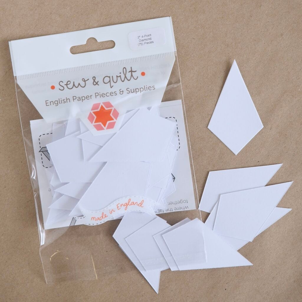 4-Point Diamond - English Paper Pieces