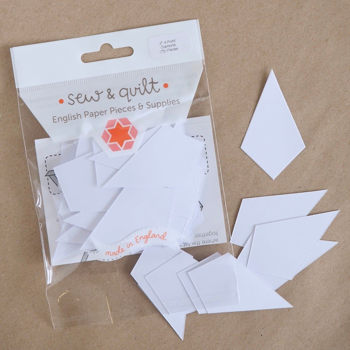 4-Point Diamond - English Paper Pieces - Image 1