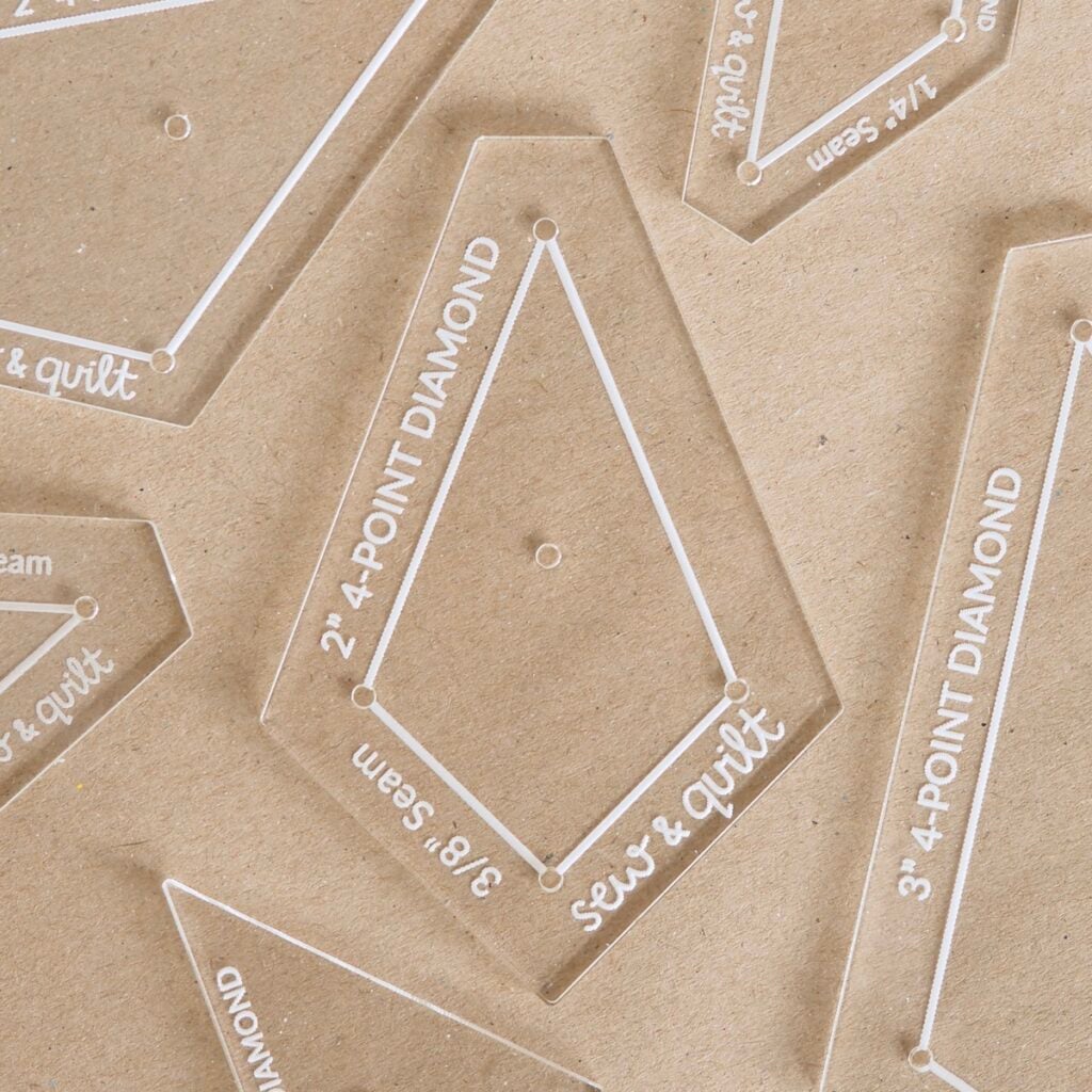 4-Point Diamond - Acrylic Template