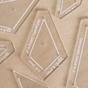 4-Point Diamond - Acrylic Template - Image 1