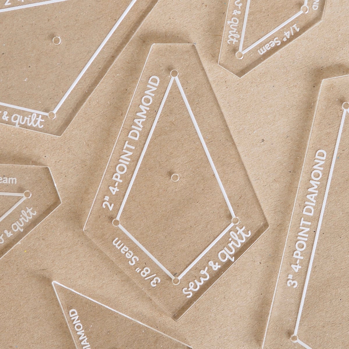 4-Point Diamond - Acrylic Template - Image 1